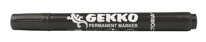 Alkoholos marker, 1-3 mm, kúpos, VICTORIA OFFICE, "Gekko", fekete